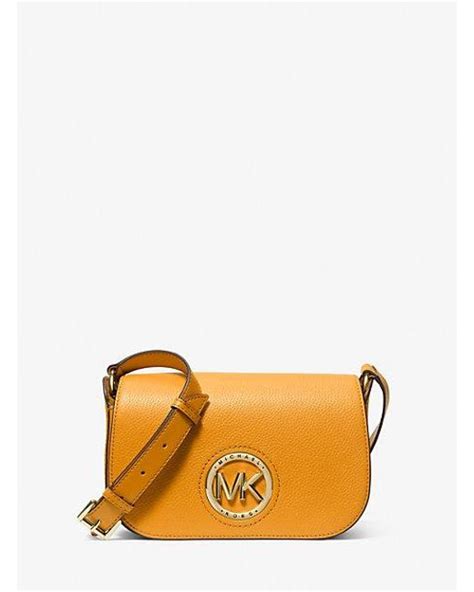 Michael Kors Samira Small Pebbled Leather Messenger Bag